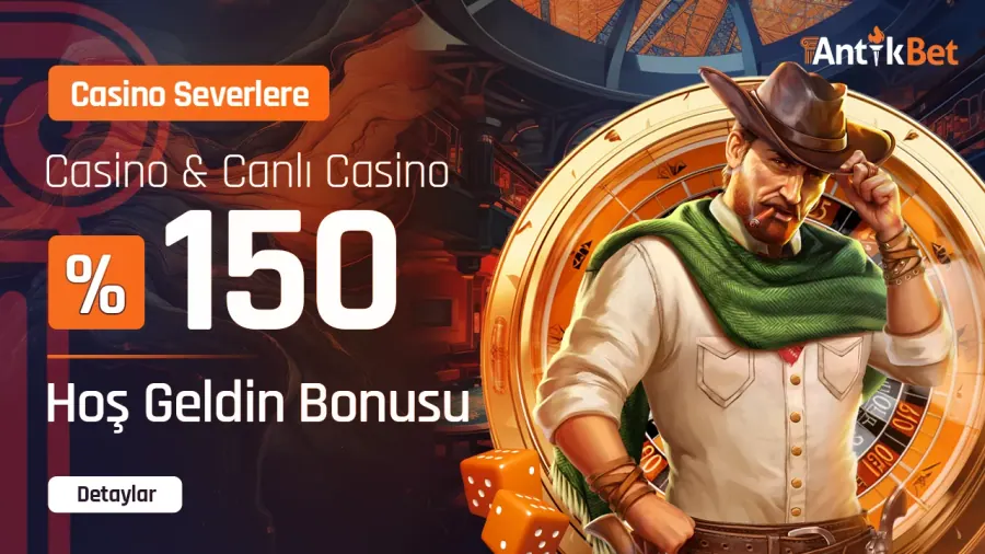 Antikbet %150 Hoş Geldin Casino İlk Yatırım Bonusu