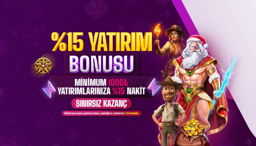 Nakitbahis %15 Yatırım Bonusu