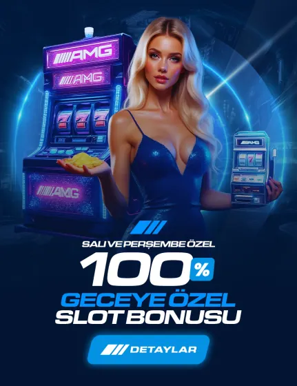 Amgbahis Geceye Özel %100 Slot Bonusu — Salı ve Perşembe