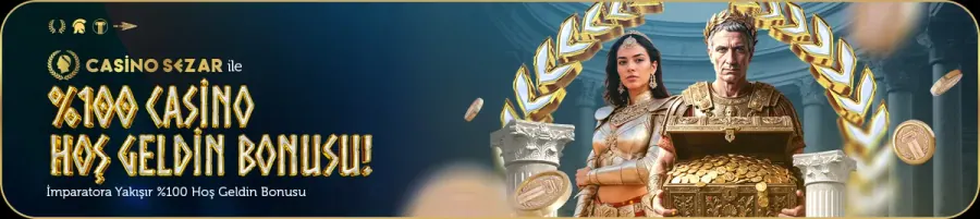 Casinosezar %100 Casino Hoş Geldin Bonusu