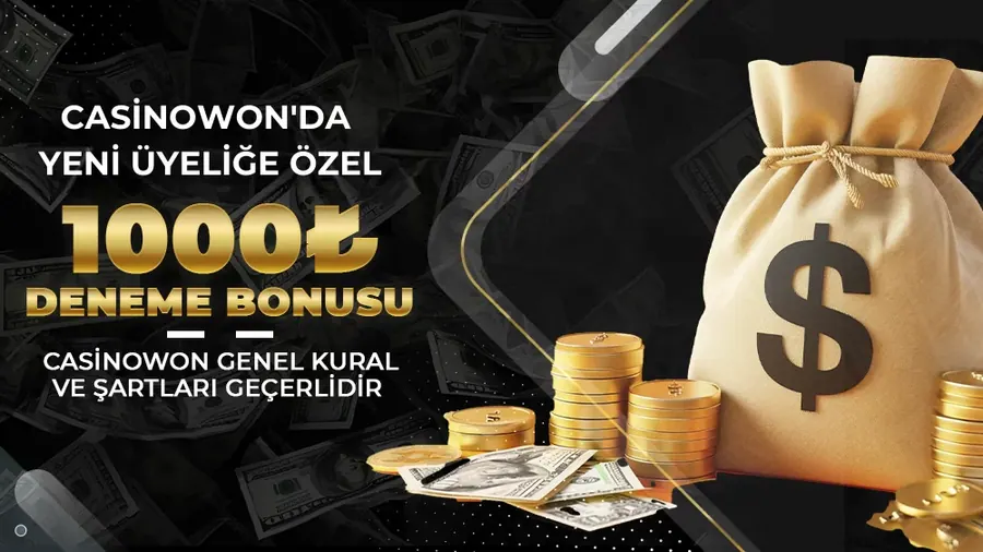 Casinowon Yeni Üyeliğe Özel Yatırım Şartsız 1.000 Freebet / 250 Freespin
